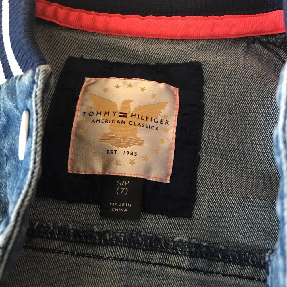 🆕 🎀 Tommy Hilfiger Girl’s Blue Jean Jacket